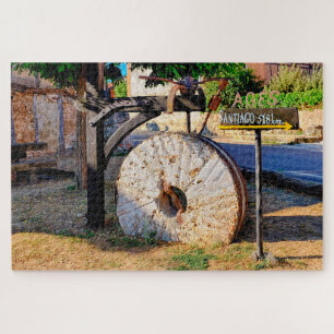Stone grinding wheel jigsaw puzzle
