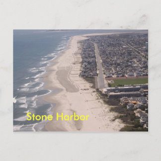 Stone Harbour Beach Aerial Postcard