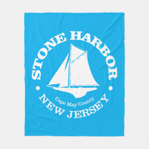 Stone Harbour (sloop) Fleece Blanket