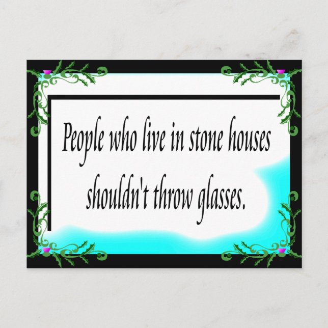 Stone Houses Postcard (Front)