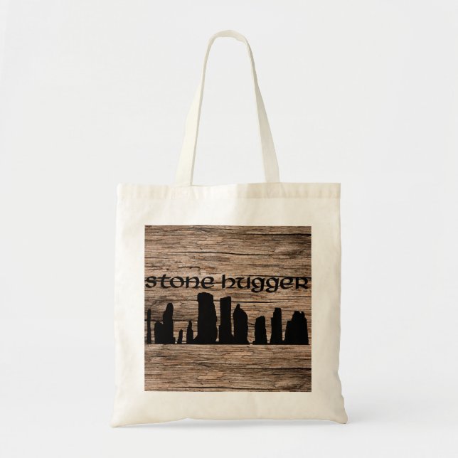 Stone Hugger Distressed "wood" Tote (Front)