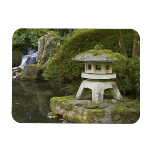 Stone lantern and Heavenly Falls Magnet