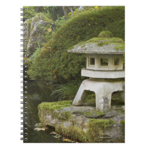 Stone lantern and Heavenly Falls Notebook
