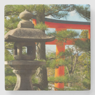 Stone Lantern and Torii Gate Coaster