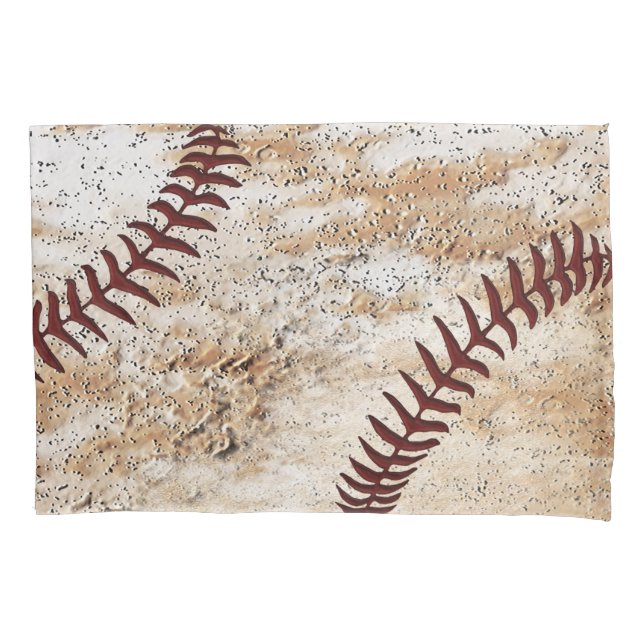 Stone-Like Rustic Vintage Baseball Pillow Case (Front)