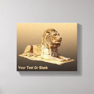Stone Lion Canvas Print