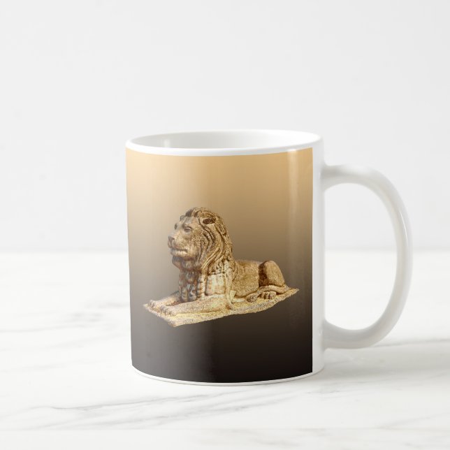 Stone Lion Coffee Mug (Right)