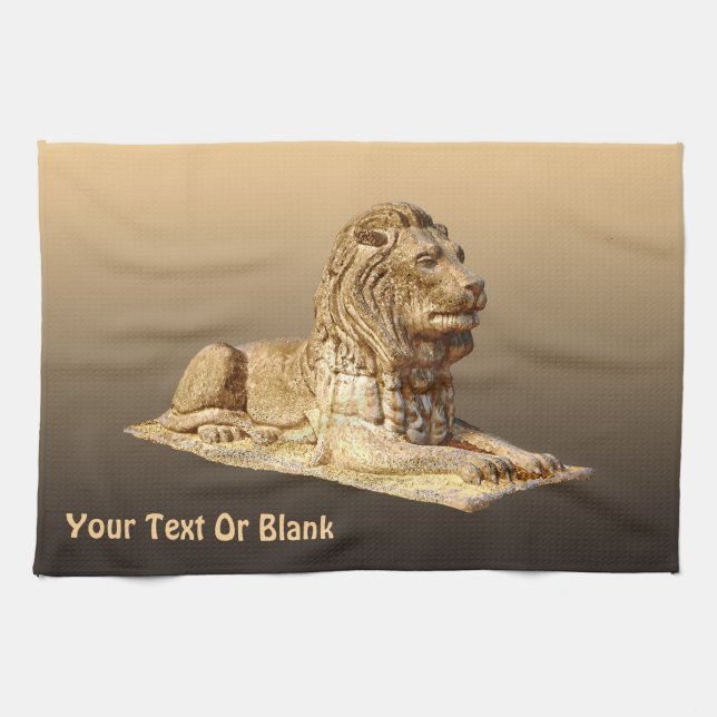 Stone Lion Tea Towel (Horizontal)