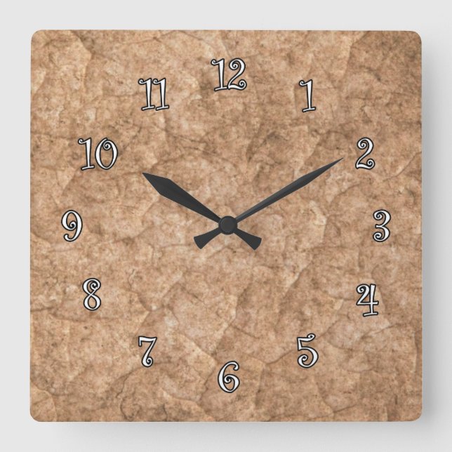 Stone Look Kitchen Wall Clocks (Front)