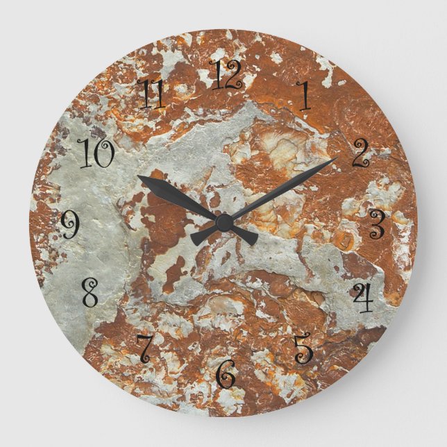 Stone Look Kitchen Wall Clocks (Front)