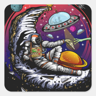 Stone Magnet Square Sticker