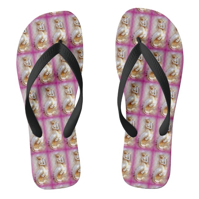 stone mermaids  pink thongs (Footbed)