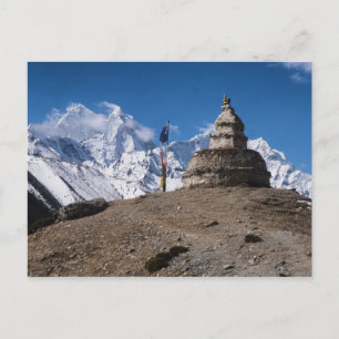 Stone Monument & Snowy Mountains (Himalayas) Postcard