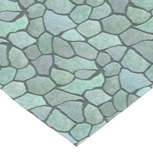 Stone Mosaic Pattern Short Table Runner
