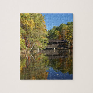 Stone Mountain Covered Bridge Jigsaw Puzzle