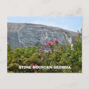 Stone Mountain Georgia Monument to the Confederacy Postcard