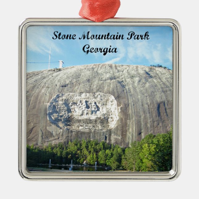 Stone Mountain Park, Georgia Metal Tree Decoration (Front)