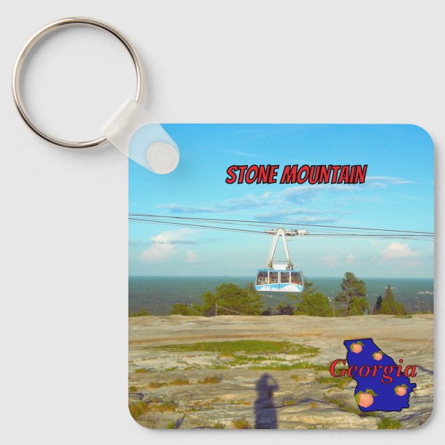 Stone Mountain Summit Skyride Georgia Souvenir Key Ring (Front)