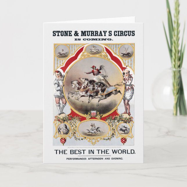 Stone & Murray's Circus, Circa 1870. Card (Front)