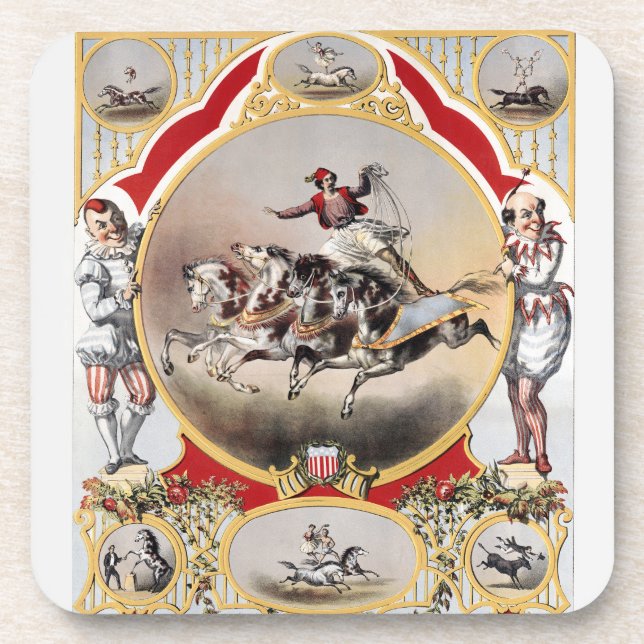 Stone & Murray's Circus, Circa 1870. Coaster (Front)