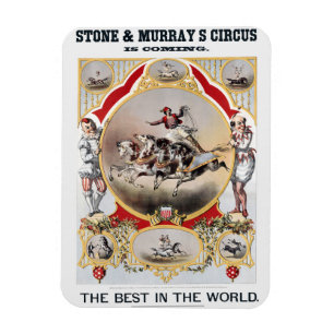 Stone & Murray's Circus, Circa 1870. Magnet