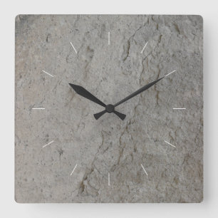 STONE natural image Square Wall Clock