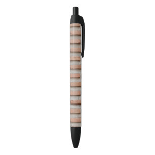 Stone pattern black ink pen