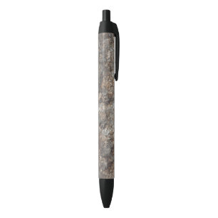 Stone pattern black ink pen