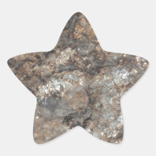 Stone pattern star sticker
