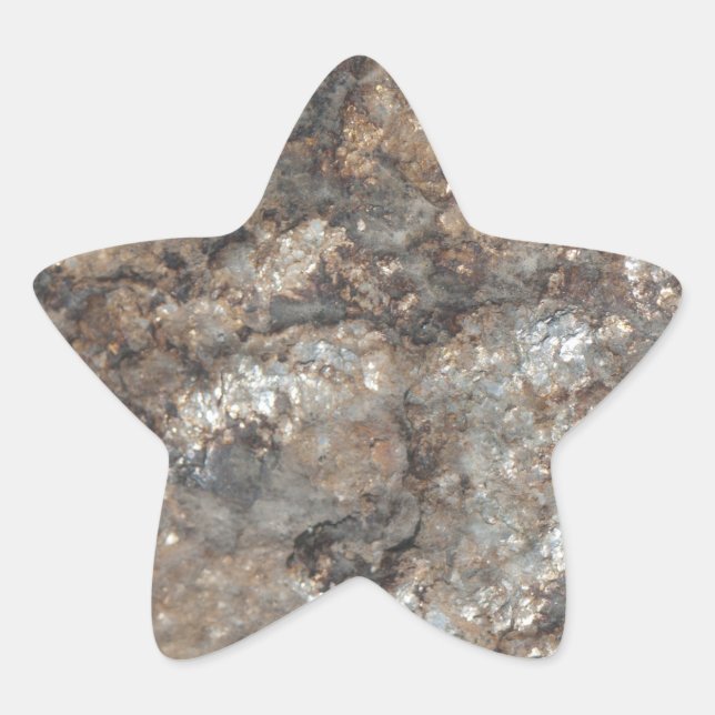 Stone pattern star sticker (Front)