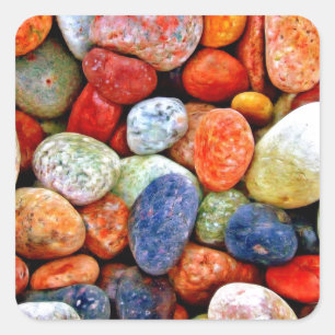 Stone & Pebble Square Sticker