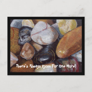 STONE PILE ART INVITATION POSTCARD