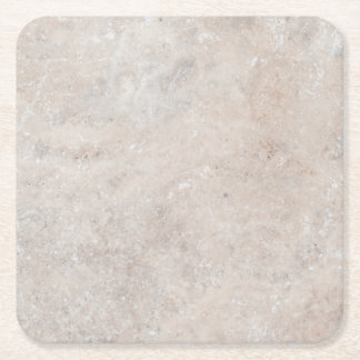 Stone Rock Marble Travertine Nature Background Square Paper Coaster