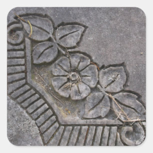 Stone Rose Square Sticker