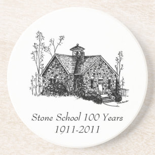 Stone School 100 Years Coaster