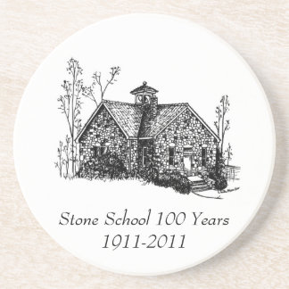 Stone School 100 Years Coaster