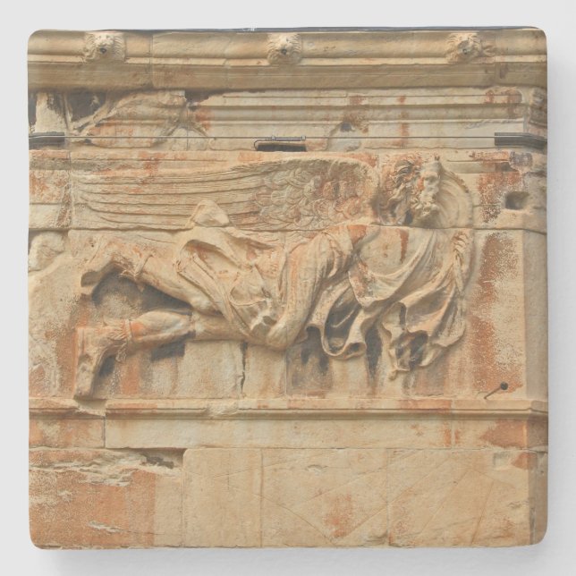 Stone Sculpture in  Greece Sq Coaster (Front)