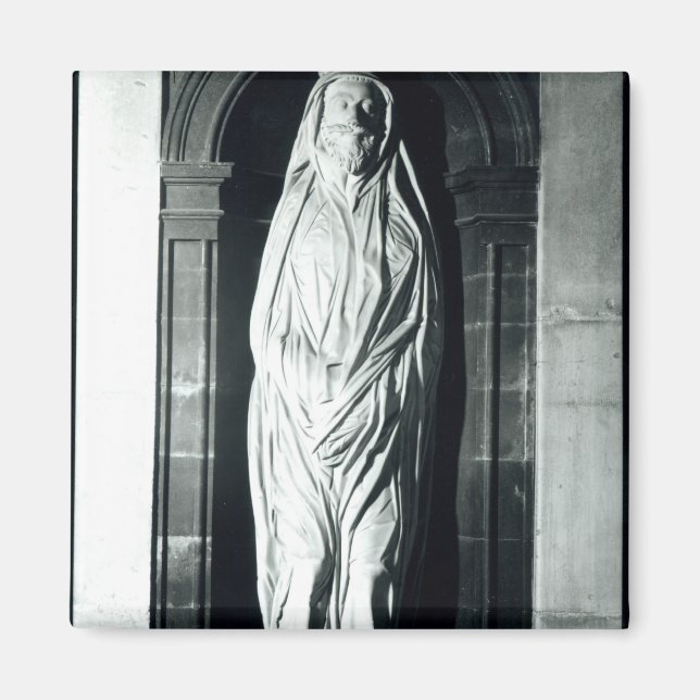 Stone sculpture of John Donne in his shroud Magnet (Front)