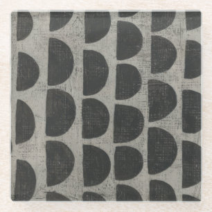 Stone - Semicircles Glass Coaster