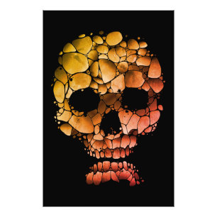 Stone Skull – Unique Rock-Inspired Gothic Art Photo Print