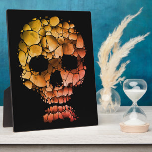 Stone Skull – Unique Rock-Inspired Gothic Art Plaque