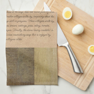 Stone Soup Folklore Treasures   Tea Towel