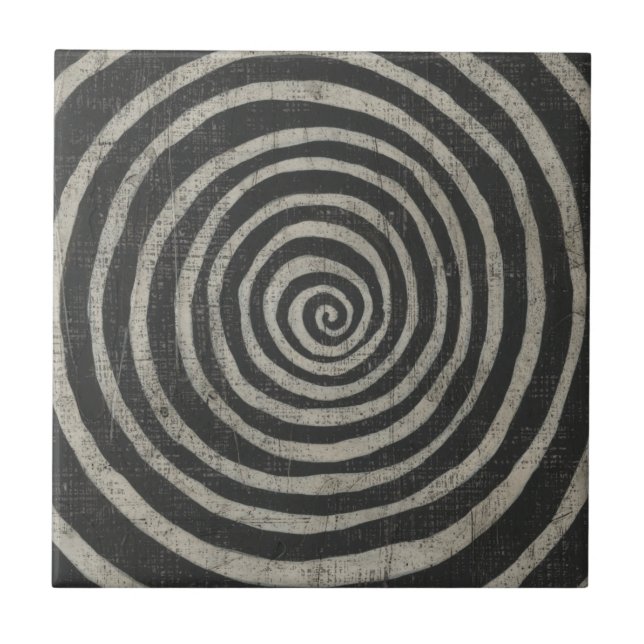 Stone - Spiral Ceramic Tile (Front)