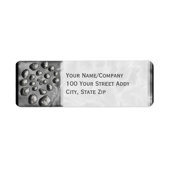 Stone Spiral Return Address Label