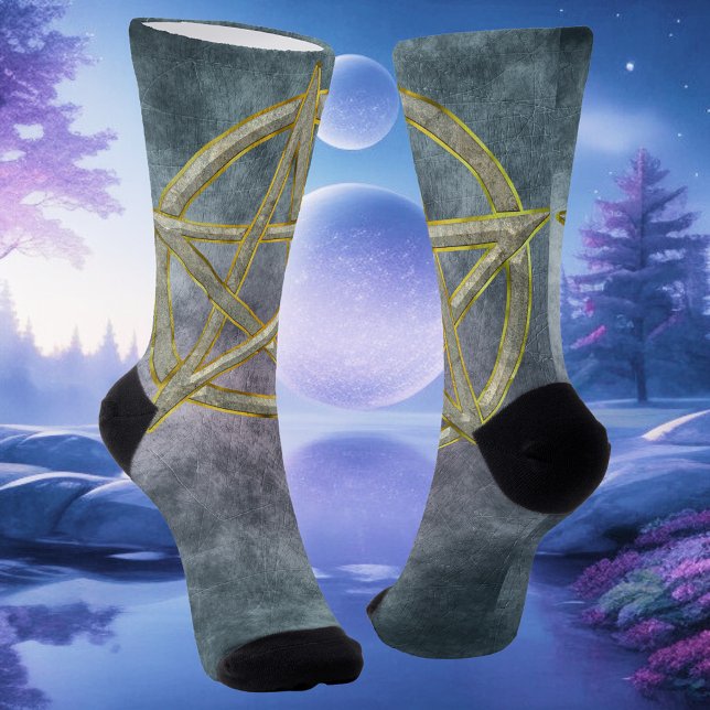 Stone Symbology Unveiled: Stone Pentagram Socks (Creator Uploaded)