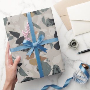Stone Terrazzo Pattern  Wrapping Paper