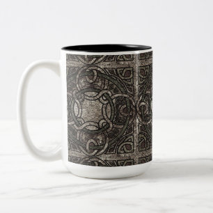Stone Texture Celtic Knot Coffee Mug