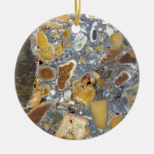 Stone texture: Laterite Ceramic Ornament (Front)