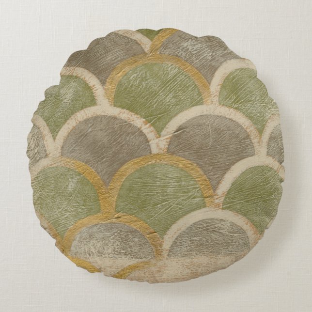 Stone Tile Design by Chariklia Zarris Round Cushion (Front)