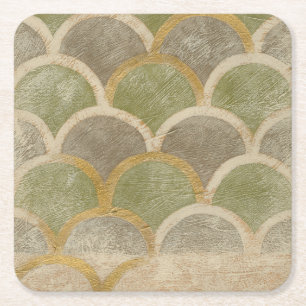Stone Tile Design by Chariklia Zarris Square Paper Coaster